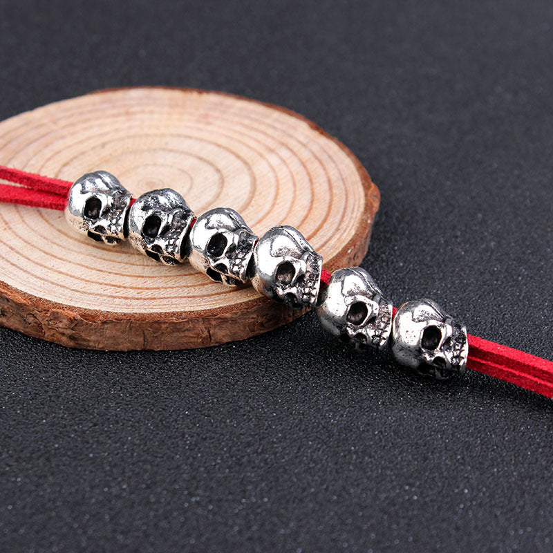 Wholesale Gothic Alloy Skull Hair Rope
